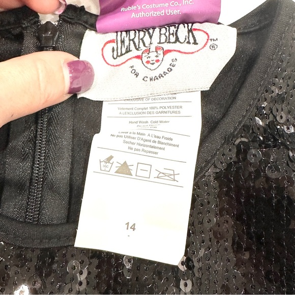 Chasing Fireflies Batgirl Sequin 3pc Halloween Cosplay Costume - Picture 4 of 8